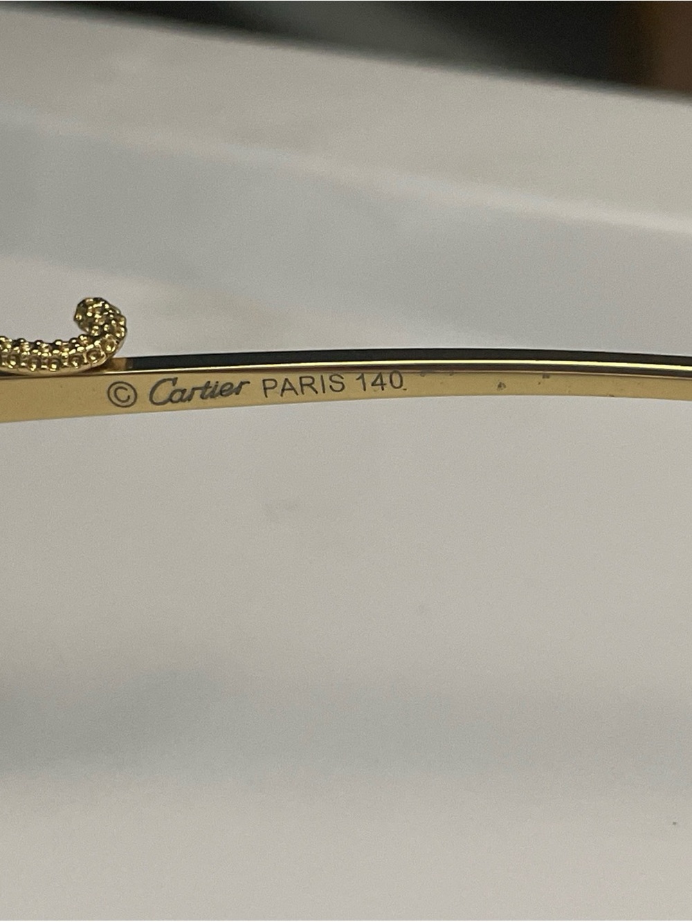 Cartier Paris 140 Eyeglasses Frames Gold Color 3168666   SKU 176 - Picture 10 of 15